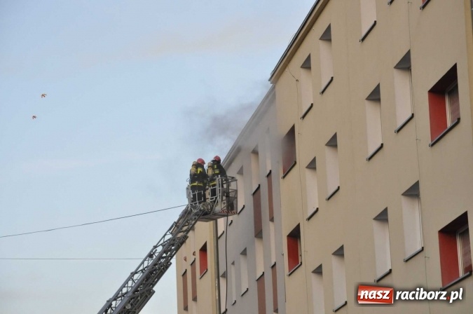 Zdjęcie w galerii na portalu naszraciborz.pl: Pożar w mieszkaniu przy Łąkowej - FOTO wiadomości z regionu