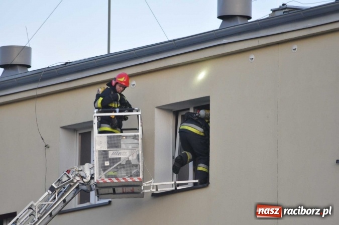 Zdjęcie w galerii na portalu naszraciborz.pl: Pożar w mieszkaniu przy Łąkowej - FOTO wiadomości z regionu