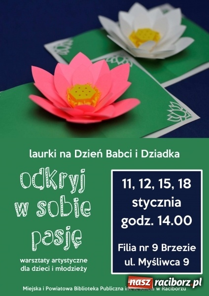 Zdjęcie w galerii na portalu naszraciborz.pl: Zrób laurkę dla Babci i Dziadka w bibliotece wiadomości z regionu