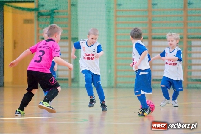 Zdjęcie w galerii na portalu naszraciborz.pl: Zimowa Liga Halowa: Emocjonujące starcia żaków w Arenie Rafako wiadomości z regionu
