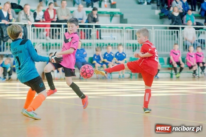 Zdjęcie w galerii na portalu naszraciborz.pl: Zimowa Liga Halowa: Emocjonujące starcia żaków w Arenie Rafako wiadomości z regionu