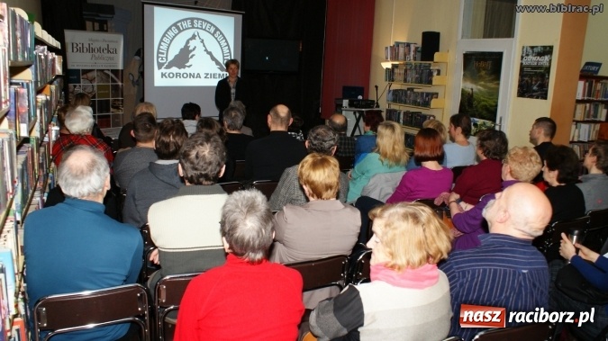 Zdjęcie w galerii na portalu naszraciborz.pl: Sukces jest jak góra lodowa - zdobywczyni Korony Ziemi w bibliotece wiadomości z regionu