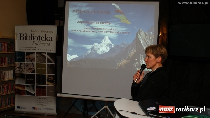 Zdjęcie w galerii na portalu naszraciborz.pl: Sukces jest jak góra lodowa - zdobywczyni Korony Ziemi w bibliotece wiadomości z regionu