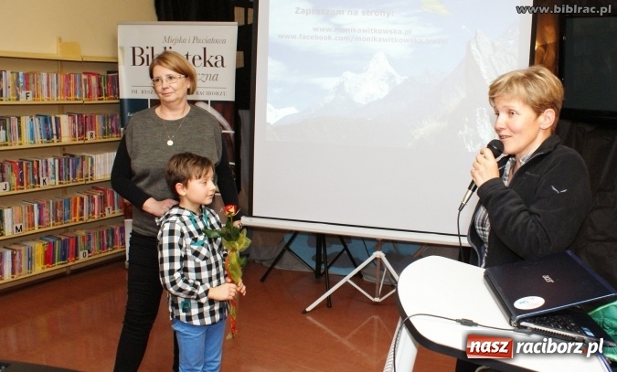 Zdjęcie w galerii na portalu naszraciborz.pl: Sukces jest jak góra lodowa - zdobywczyni Korony Ziemi w bibliotece wiadomości z regionu