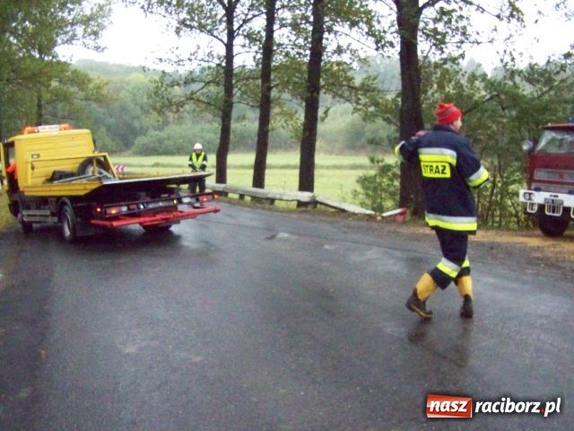 Zdjęcie w galerii na portalu naszraciborz.pl: Daewoo tico w rowie  wiadomości z regionu