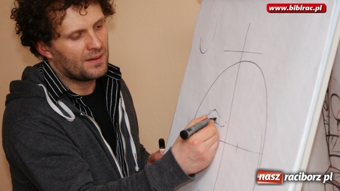 Zdjęcie w galerii na portalu naszraciborz.pl: Karykatura i komiks pod lupą w bibliotece  wiadomości z regionu