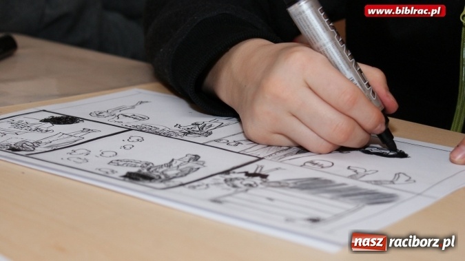 Zdjęcie w galerii na portalu naszraciborz.pl: Karykatura i komiks pod lupą w bibliotece  wiadomości z regionu