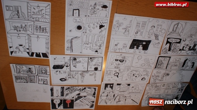 Zdjęcie w galerii na portalu naszraciborz.pl: Karykatura i komiks pod lupą w bibliotece  wiadomości z regionu