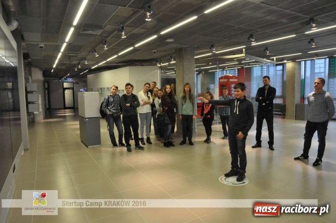 Zdjęcie w galerii na portalu naszraciborz.pl: Młodzież z gminy Krzyżanowice, Raciborza oraz powiatowych Centrów Kształcenia Zawodowego i Ustawicznego wzięła udział w StartUp Camp w Krakowie wiadomości z regionu