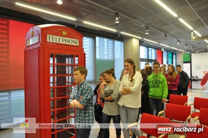 Zdjęcie w galerii na portalu naszraciborz.pl: Młodzież z gminy Krzyżanowice, Raciborza oraz powiatowych Centrów Kształcenia Zawodowego i Ustawicznego wzięła udział w StartUp Camp w Krakowie wiadomości z regionu