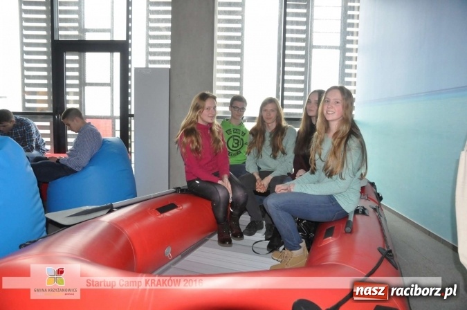 Zdjęcie w galerii na portalu naszraciborz.pl: Młodzież z gminy Krzyżanowice, Raciborza oraz powiatowych Centrów Kształcenia Zawodowego i Ustawicznego wzięła udział w StartUp Camp w Krakowie wiadomości z regionu