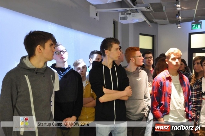 Zdjęcie w galerii na portalu naszraciborz.pl: Młodzież z gminy Krzyżanowice, Raciborza oraz powiatowych Centrów Kształcenia Zawodowego i Ustawicznego wzięła udział w StartUp Camp w Krakowie wiadomości z regionu