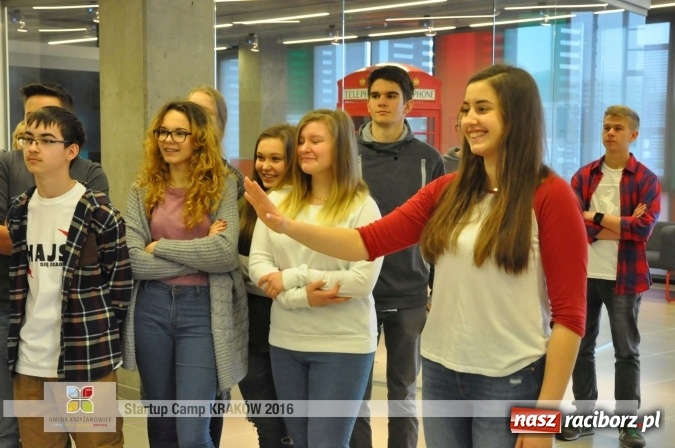 Zdjęcie w galerii na portalu naszraciborz.pl: Młodzież z gminy Krzyżanowice, Raciborza oraz powiatowych Centrów Kształcenia Zawodowego i Ustawicznego wzięła udział w StartUp Camp w Krakowie wiadomości z regionu