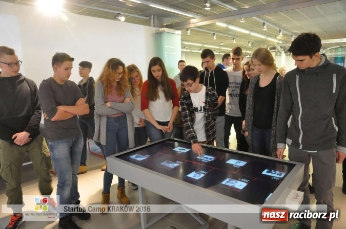 Zdjęcie w galerii na portalu naszraciborz.pl: Młodzież z gminy Krzyżanowice, Raciborza oraz powiatowych Centrów Kształcenia Zawodowego i Ustawicznego wzięła udział w StartUp Camp w Krakowie wiadomości z regionu