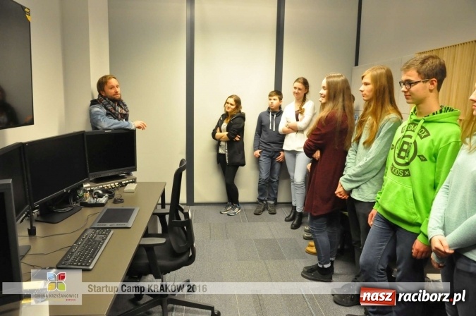 Zdjęcie w galerii na portalu naszraciborz.pl: Młodzież z gminy Krzyżanowice, Raciborza oraz powiatowych Centrów Kształcenia Zawodowego i Ustawicznego wzięła udział w StartUp Camp w Krakowie wiadomości z regionu