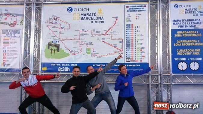 Zdjęcie w galerii na portalu naszraciborz.pl: Raciborzanie na maratonie w Barcelonie. Trzy życi&oacute;wki wiadomości z regionu
