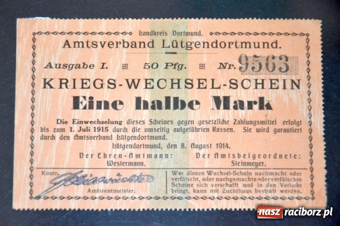 Zdjęcie w galerii na portalu naszraciborz.pl: Historie z portfela pradziadka. Śląski pieniądz zastępczy z lat 1914-1923 wiadomości z regionu