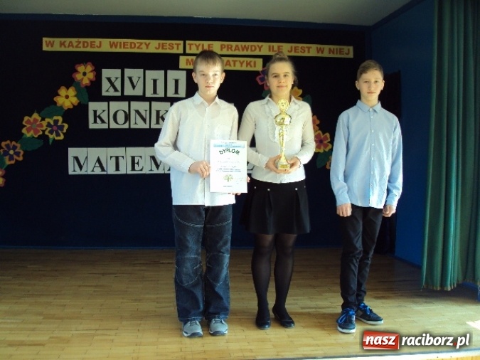 Zdjęcie w galerii na portalu naszraciborz.pl: Laureat Wojew&oacute;dzkiego Konkursu Matematycznego z SP 3 wiadomości z regionu