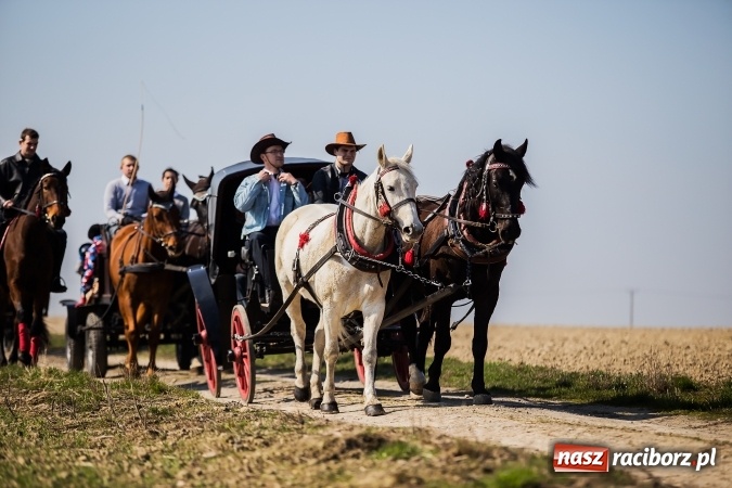 Zdjęcie w galerii na portalu naszraciborz.pl: Sudolskie radosne rajtowanie, czyli z Jezusem Zmartwychwstałym przez pola wiadomości z regionu