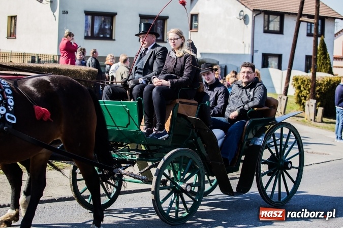 Zdjęcie w galerii na portalu naszraciborz.pl: Sudolskie radosne rajtowanie, czyli z Jezusem Zmartwychwstałym przez pola wiadomości z regionu