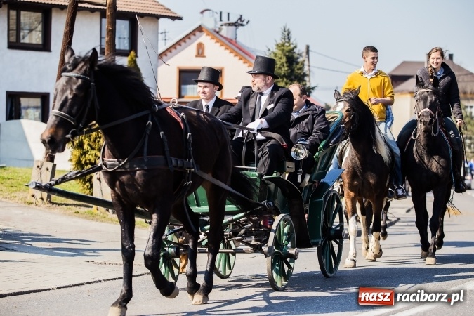 Zdjęcie w galerii na portalu naszraciborz.pl: Sudolskie radosne rajtowanie, czyli z Jezusem Zmartwychwstałym przez pola wiadomości z regionu