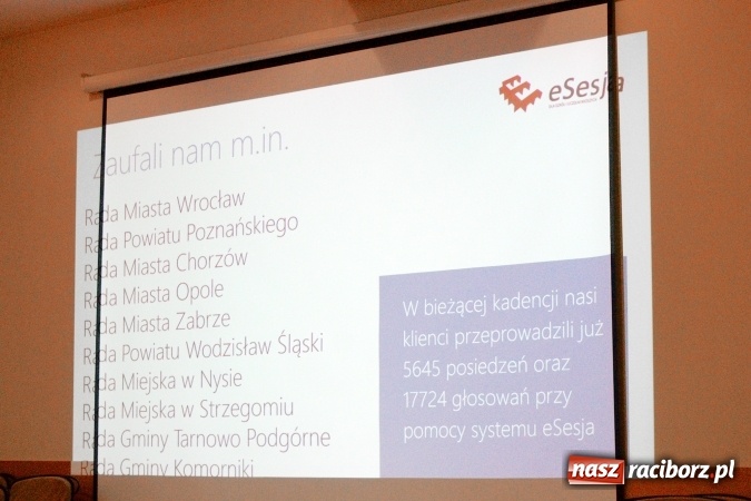 Zdjęcie w galerii na portalu naszraciborz.pl: Raciborscy radni zapoznali się z systemem eSesja wiadomości z regionu