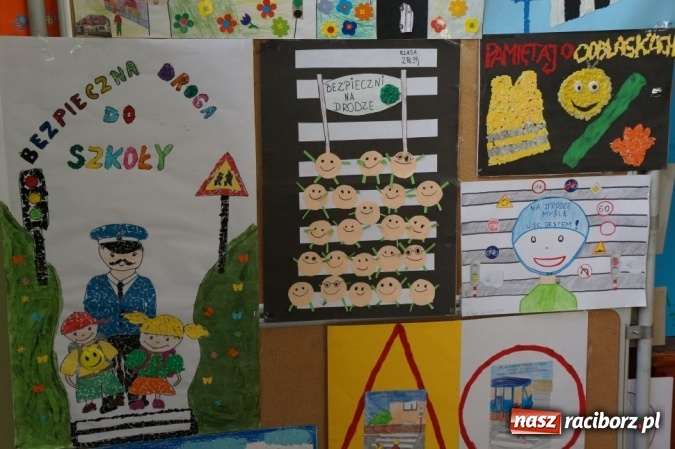 Zdjęcie w galerii na portalu naszraciborz.pl: Jestem bezpieczny na drodze - ZSS i policjanci zorganizowali konkurs plastyczny dla uczniów  wiadomości z regionu