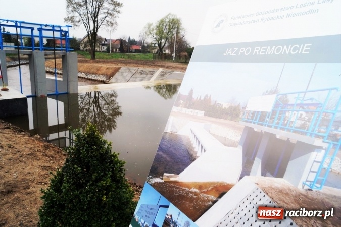 Zdjęcie w galerii na portalu naszraciborz.pl: W Nędzy oficjalnie otwarto jaz na rzece Suminie wiadomości z regionu