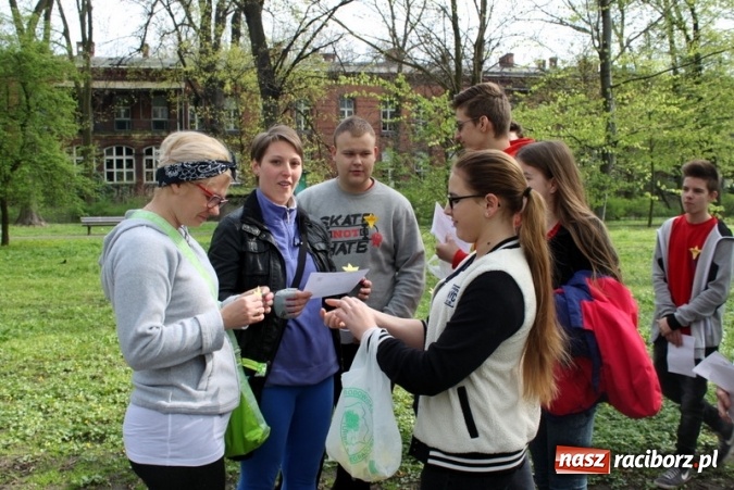 Zdjęcie w galerii na portalu naszraciborz.pl: Osiemnastu wolontariuszy z Gimnazjum nr 5 rozdawało żonkile  wiadomości z regionu