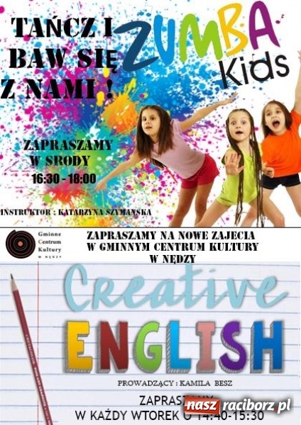 Zdjęcie w galerii na portalu naszraciborz.pl: GCK w Nędzy zaprasza na nowe zajęcia  wiadomości z regionu