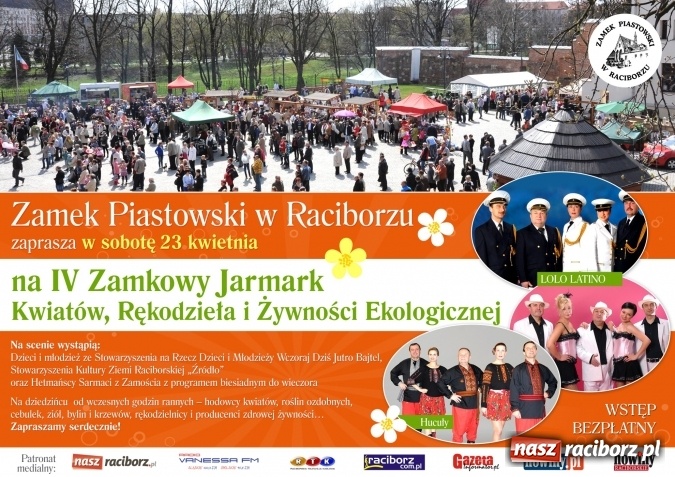 Zdjęcie w galerii na portalu naszraciborz.pl: IV Zamkowy Jarmark kwiatów, żywności ekologicznej i rękodzieła już w sobotę na Zamku Piastowskim wiadomości z regionu