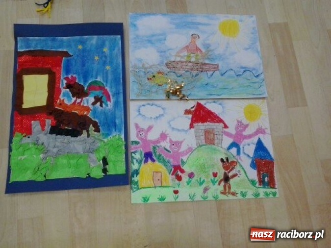 Zdjęcie w galerii na portalu naszraciborz.pl: Czerwony Kapturek, Roszpunka, Kr&oacute;lewna Śnieżka... czyli konkurs plastyczny Baśni Braci Grimm wiadomości z regionu