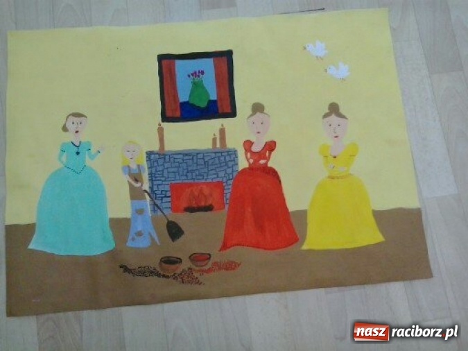 Zdjęcie w galerii na portalu naszraciborz.pl: Czerwony Kapturek, Roszpunka, Kr&oacute;lewna Śnieżka... czyli konkurs plastyczny Baśni Braci Grimm wiadomości z regionu