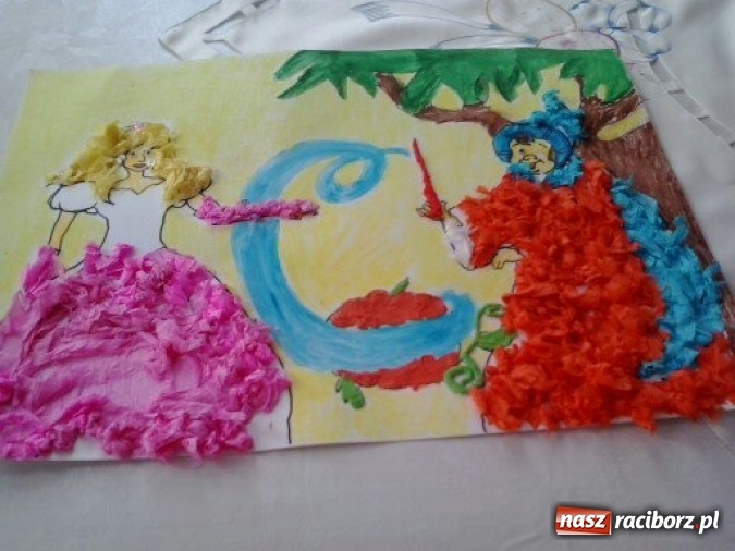 Zdjęcie w galerii na portalu naszraciborz.pl: Czerwony Kapturek, Roszpunka, Kr&oacute;lewna Śnieżka... czyli konkurs plastyczny Baśni Braci Grimm wiadomości z regionu