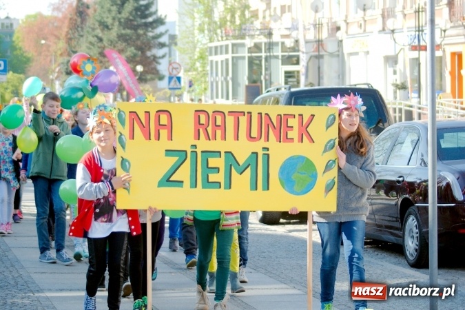 Zdjęcie w galerii na portalu naszraciborz.pl: Dwa kosze jabłek dla prezydenta. Dzień Ziemi w SP13 wiadomości z regionu