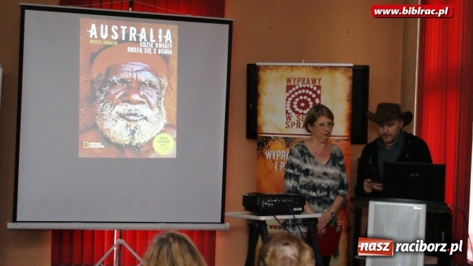 Zdjęcie w galerii na portalu naszraciborz.pl: Spotkanie do góry nogami z Australią i Markiem Tomalikiem w bibliotece  wiadomości z regionu
