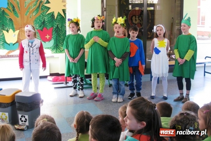 Zdjęcie w galerii na portalu naszraciborz.pl: Zielono w Szkole Podstawowej nr 15 - placówka obchodziła Dzień Ziemi wiadomości z regionu