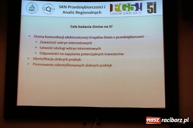 Zdjęcie w galerii na portalu naszraciborz.pl: Racib&oacute;rz wśr&oacute;d laureat&oacute;w Gmina na piątkę! wiadomości z regionu