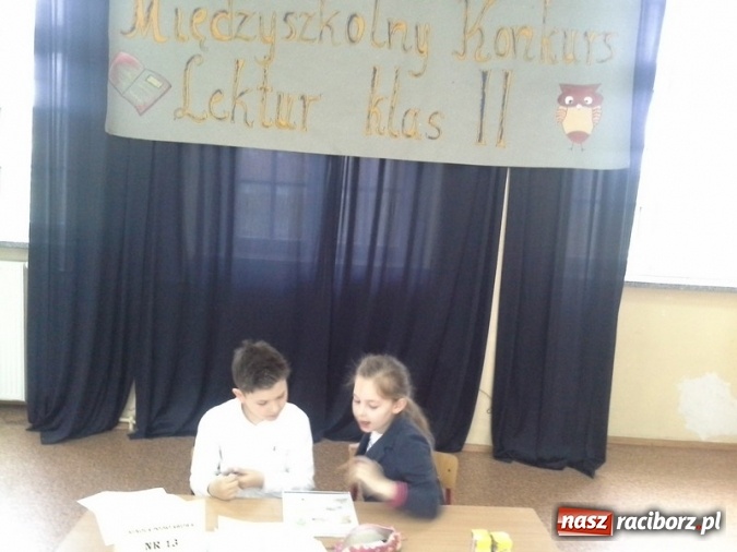 Zdjęcie w galerii na portalu naszraciborz.pl: Międzyszkolny Konkurs Lektur w SP 4  wiadomości z regionu