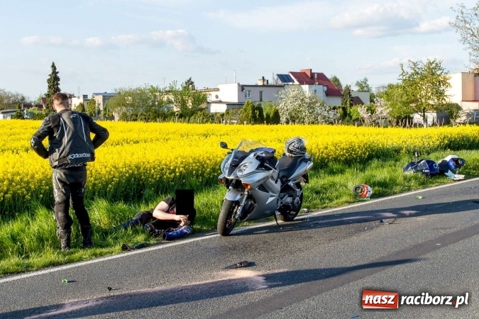 Zdjęcie w galerii na portalu naszraciborz.pl: Zderzenie motocykli na Ocicach - mandat za nieprawidłowe omijanie wiadomości z regionu