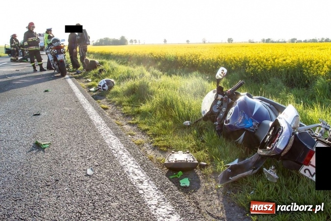 Zdjęcie w galerii na portalu naszraciborz.pl: Zderzenie motocykli na Ocicach - mandat za nieprawidłowe omijanie wiadomości z regionu