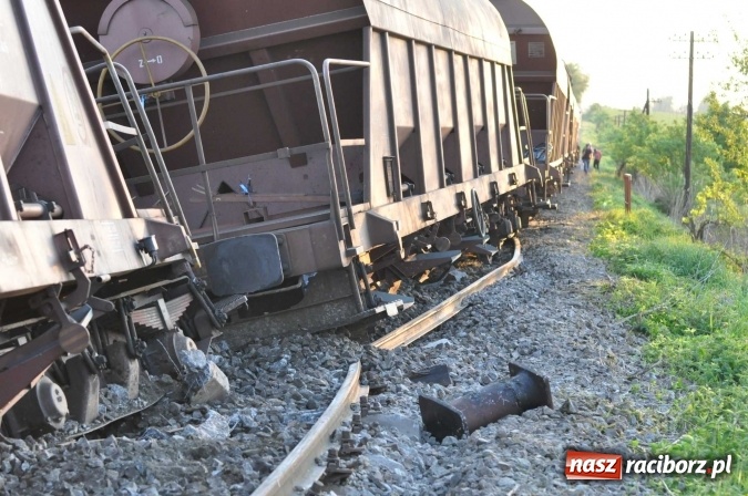 Zdjęcie w galerii na portalu naszraciborz.pl: Wypadek kolejowy na linii 194 Pietrowice Wielkie - Kietrz wiadomości z regionu