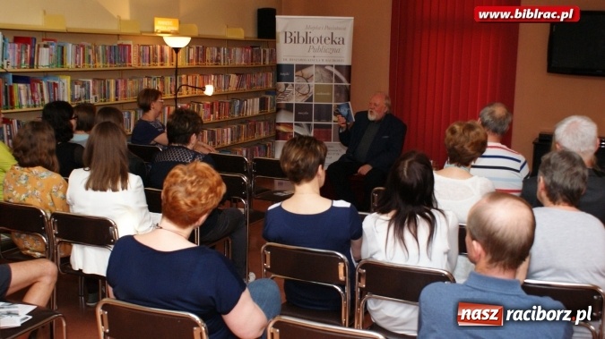 Zdjęcie w galerii na portalu naszraciborz.pl: Detektyw w krainie cudów – spotkanie z prof. Tadeuszem Cegielskim w bibliotece  wiadomości z regionu