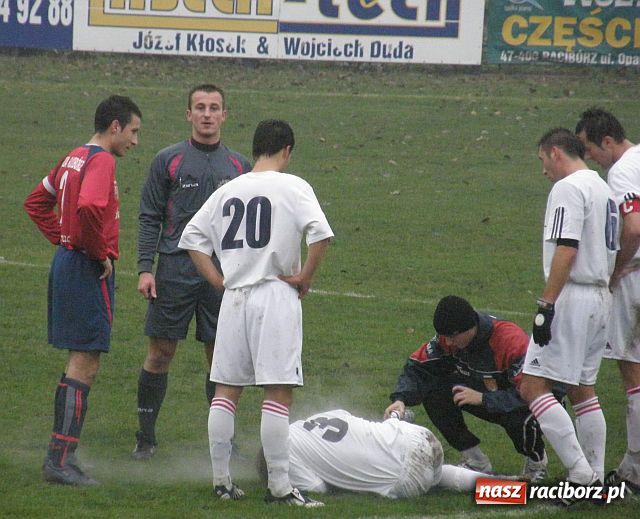 Zdjęcie w galerii na portalu naszraciborz.pl: Dwa gole w doliczonym czasie gry wiadomości z regionu