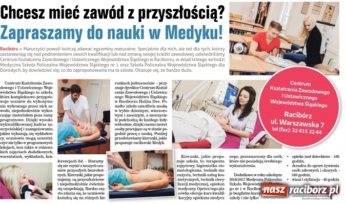 Zdjęcie w galerii na portalu naszraciborz.pl: Oferta edukacyjna na rok szkolny 2016/17 - w tygodniku Nasz Racibórz wiadomości z regionu