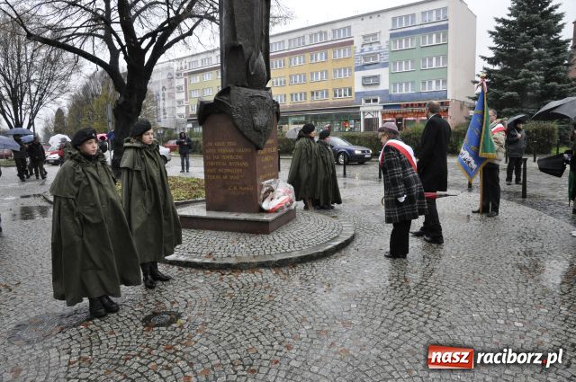 Zdjęcie w galerii na portalu naszraciborz.pl: Patriotyzm w strugach deszczu wiadomości z regionu