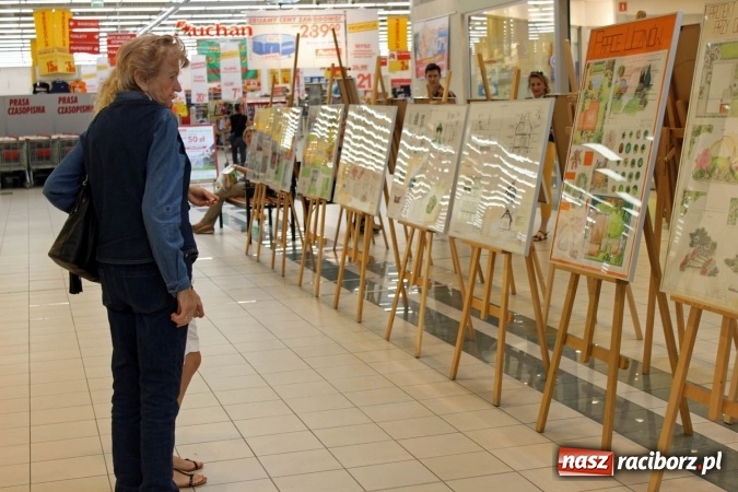 Zdjęcie w galerii na portalu naszraciborz.pl: Uczniowie CKZiU nr 1 pokazują swoje prace w Auchan  wiadomości z regionu