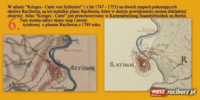 Zdjęcie w galerii na portalu naszraciborz.pl: Historyczne plany miasta Ratibor od roku 1742 do 1942. Część I - plany z lat 1742 do 1843 wiadomości z regionu