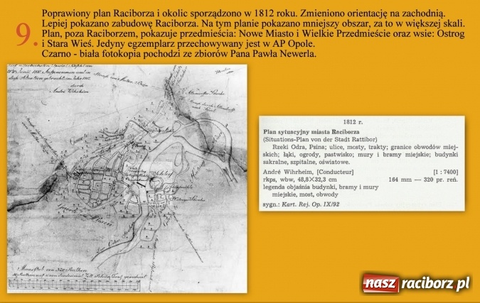 Zdjęcie w galerii na portalu naszraciborz.pl: Historyczne plany miasta Ratibor od roku 1742 do 1942. Część I - plany z lat 1742 do 1843 wiadomości z regionu