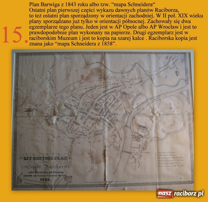 Zdjęcie w galerii na portalu naszraciborz.pl: Historyczne plany miasta Ratibor od roku 1742 do 1942. Część I - plany z lat 1742 do 1843 wiadomości z regionu